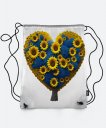 Рюкзак Синьо жовте дерево серце