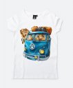 Жіноча футболка  Collie dogs on vacation