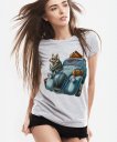 Жіноча футболка Retro journey of the wolf