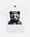Чоловіча футболка Панда в навушниках