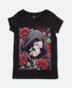 Жіноча футболка Темна леді і квіти проліски