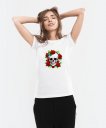 Жіноча футболка Череп у трояндах