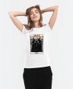 Жіноча футболка Чорний кіт - бавовна 100%