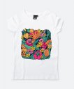 Жіноча футболка Кольорові квіти