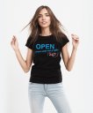 Жіноча футболка Відчинений цілодобово Open 24/7