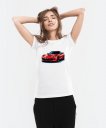 Жіноча футболка Червоний спортивний автомобіль