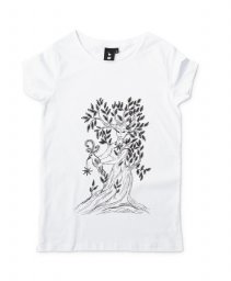 Жіноча футболка дриада с птицей