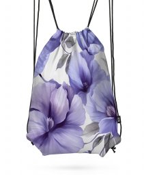 Рюкзак Принт з фіолетовими квітами.Акварель 