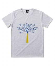 Чоловіча футболка Синьо-жовте дерево