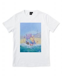 Чоловіча футболка Пухнастики. На березі нашого з тобою моря
