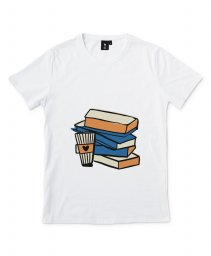 Чоловіча футболка Книжки і кава