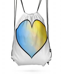 Рюкзак Серце жовто-блакитне