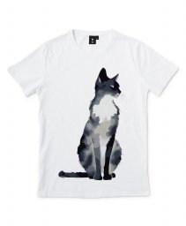 Чоловіча футболка Кішка акварельна