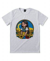 Чоловіча футболка Мила Українська дівчинка