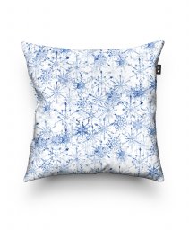 Подушка квадратна Сніжинки