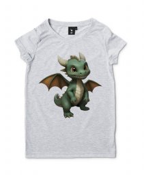Жіноча футболка Милий маленький дракончик.