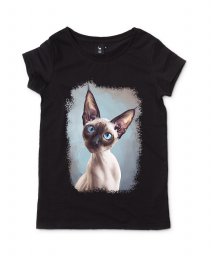 Жіноча футболка Oрієнтальний Сіамський Кіт
