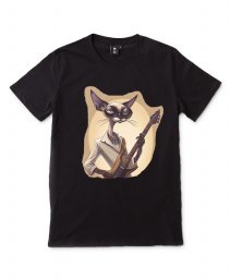 Чоловіча футболка Кіт Рокі з гітарою