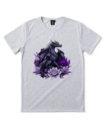 Чоловіча футболка Шикарний чорний дракон