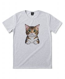 Чоловіча футболка Миле кошеня з великими очима
