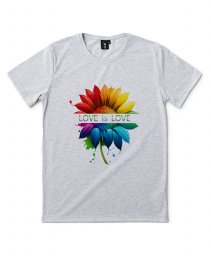 Чоловіча футболка Love is Love Соняшник LGBT