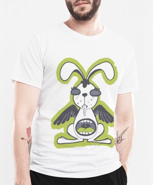 Чоловіча футболка Rabbit mouth, кролик рот