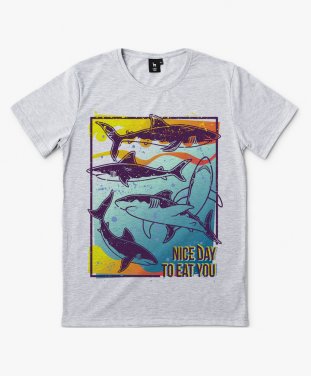 Чоловіча футболка Акулы в море
