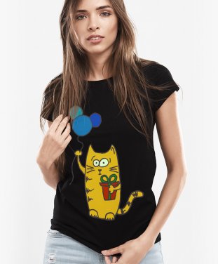 Жіноча футболка Желтый кот