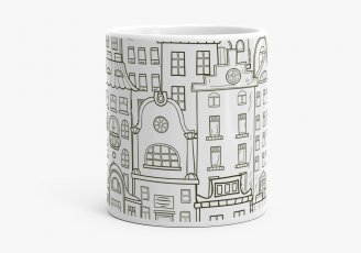 Чашка Monochrome cityscape 