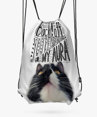 Рюкзак Смешной кот с фразой