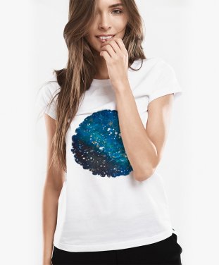 Жіноча футболка Blue-brown space