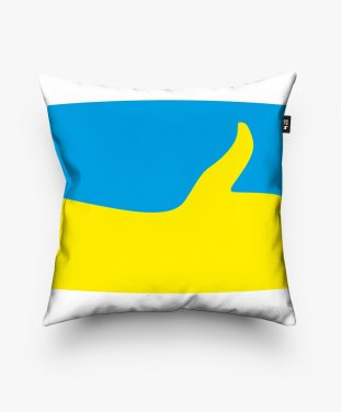 Подушка квадратна Супер Україна прапор
