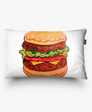 Подушка прямокутна гамбургер