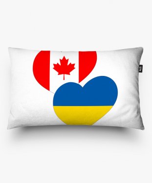 Подушка прямокутна Україна та Канада