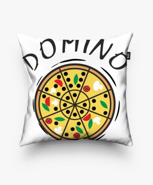 Подушка квадратна Доміно Піца