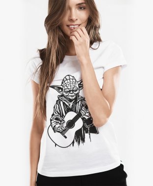 Жіноча футболка Йода з гітарою