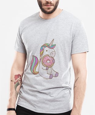 Чоловіча футболка Єдиноріг з пончиком