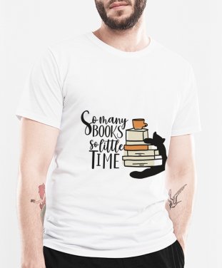 Чоловіча футболка Так мало часу на книжки