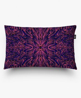 Подушка прямокутна Trippy colorful fractal mandala
