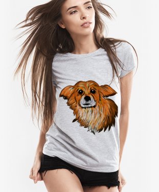 Жіноча футболка Dog Juck looking friendly