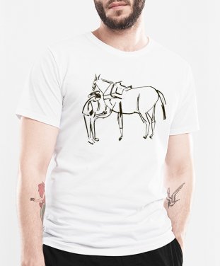 Чоловіча футболка Ой, чий то кінь стоїть...