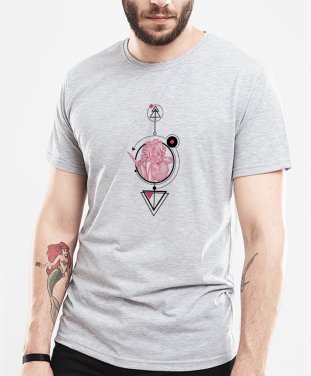 Чоловіча футболка геометрія з ірисом