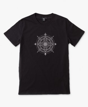 Чоловіча футболка Мандала, сакральна геометрія, квітка життя