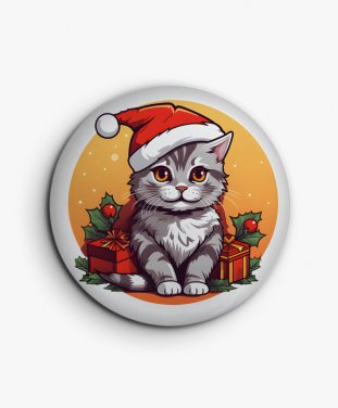 Значок Різдвяний Кіт