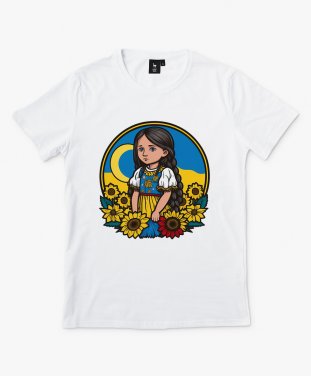 Чоловіча футболка Мила Українська дівчинка