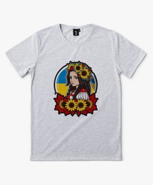 Чоловіча футболка Миловидна Українська дівчина