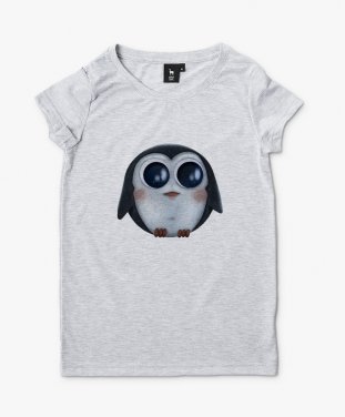 Жіноча футболка Round penguin 
