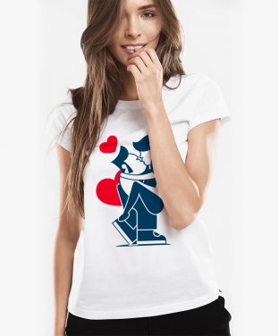 Жіноча футболка First date linear icon