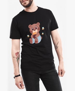 Чоловіча футболка милий ведмедик