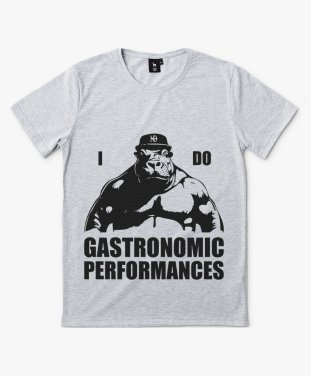 Чоловіча футболка Бегемот Гурман